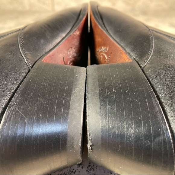 CHARLIE 1 HORSE Brazilian  Western Black Leather Ankle Boot Mules Size 6 - Picture 9 of 14